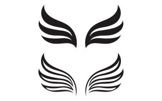 Wing bird falcon angel vector design for logo v1