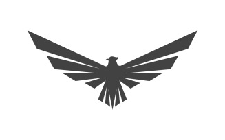 Wing bird falcon angel vector design for logo v3
