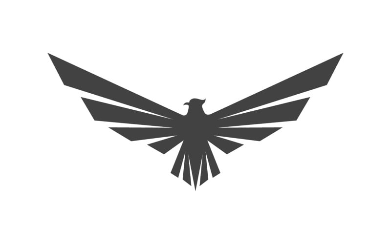 Wing bird falcon angel vector design for logo v3 Logo Template