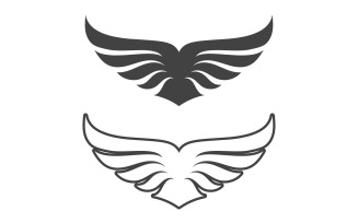 Wing bird falcon angel vector design for logo v9