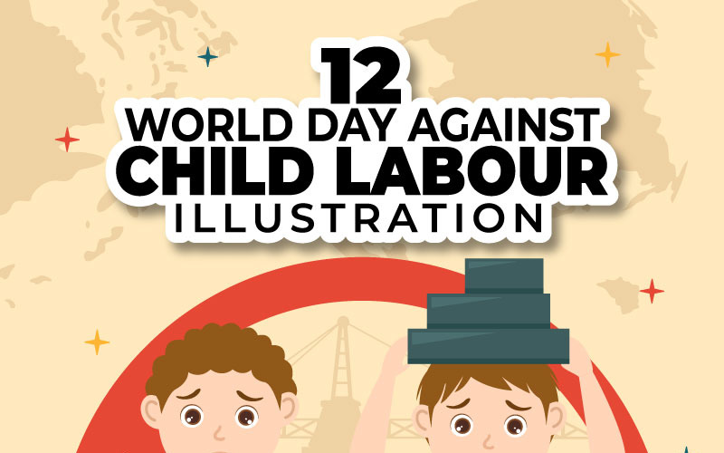 12 World Day Against Child Labour Illustration