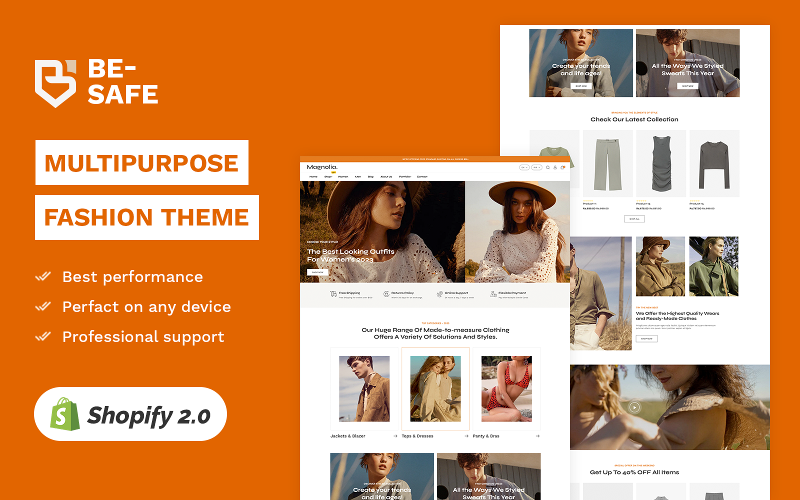 Magnolia - Fashion & Accessory High level Shopify 2.0 Multi-purpose Responsive Theme