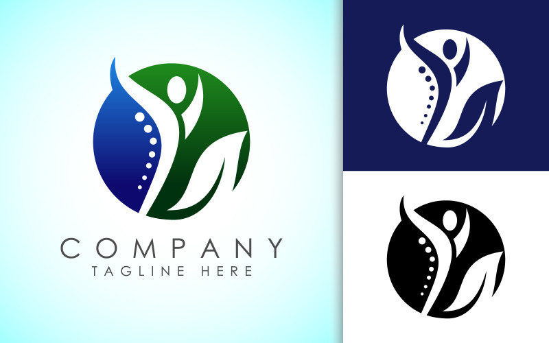 Creative Medical Chiropractic Concept Logo Logo Template