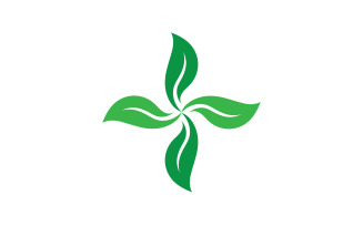 Eco leaf green nature tree element logo vector v16