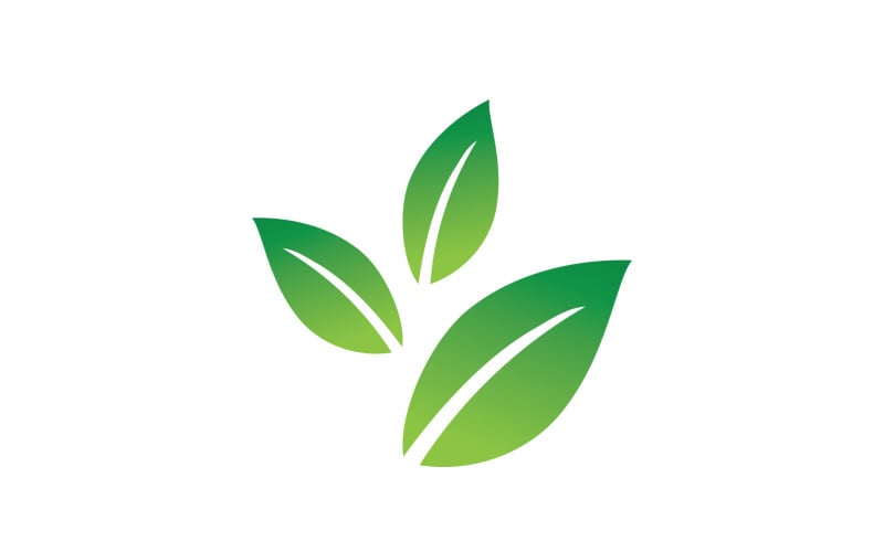 Eco leaf green nature tree element logo vector v18 Logo Template