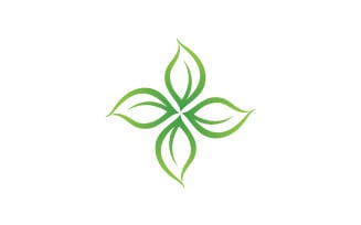 Eco leaf green nature tree element logo vector v21