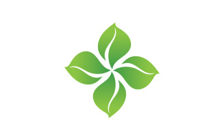 Eco leaf green nature tree element logo vector v23