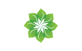Eco leaf green nature tree element logo vector v24