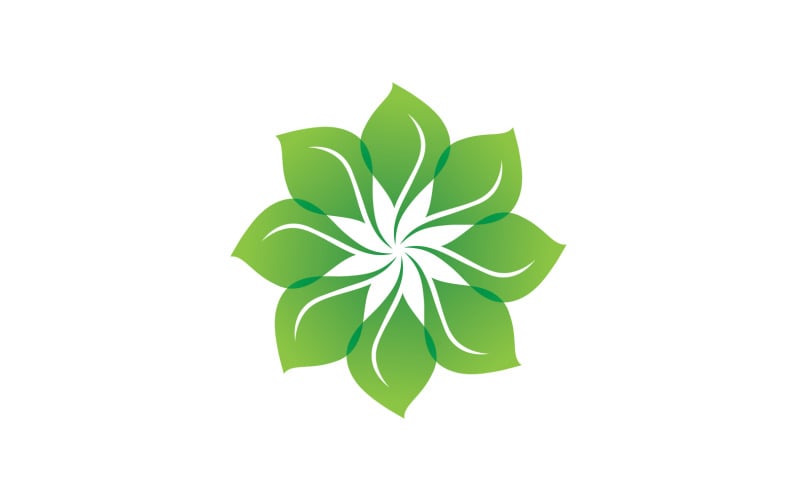 Eco leaf green nature tree element logo vector v24 Logo Template