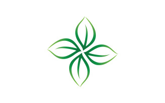 Eco leaf green nature tree element logo vector v26