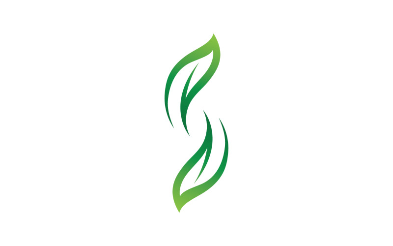 Eco leaf green nature tree element logo vector v6 Logo Template