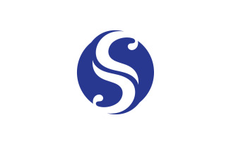 Letter s business name logo design v14