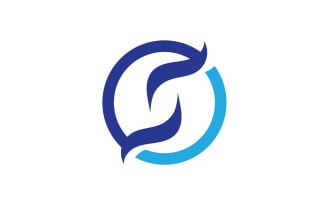 Letter s business name logo design v16