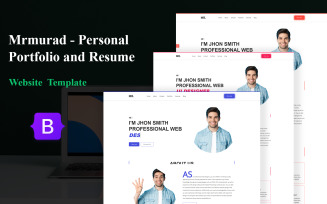 Mrmurad-Personal Portfolio and Resume Responsive Website Template