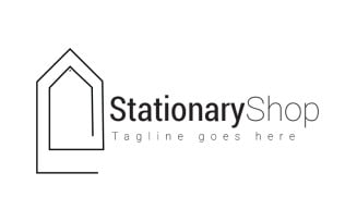 Stationary line art logo design