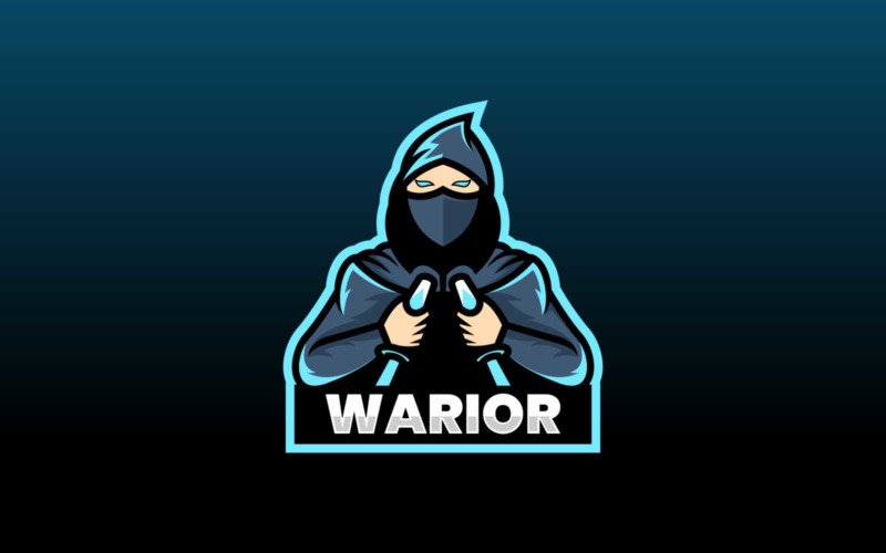 Warrior E-Sports and Sports Logo Logo Template