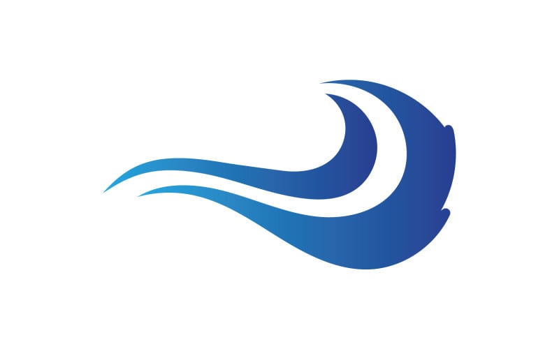 Water wave beach blue water logo vector v13 Logo Template