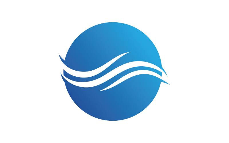 Water wave beach blue water logo vector v28 Logo Template