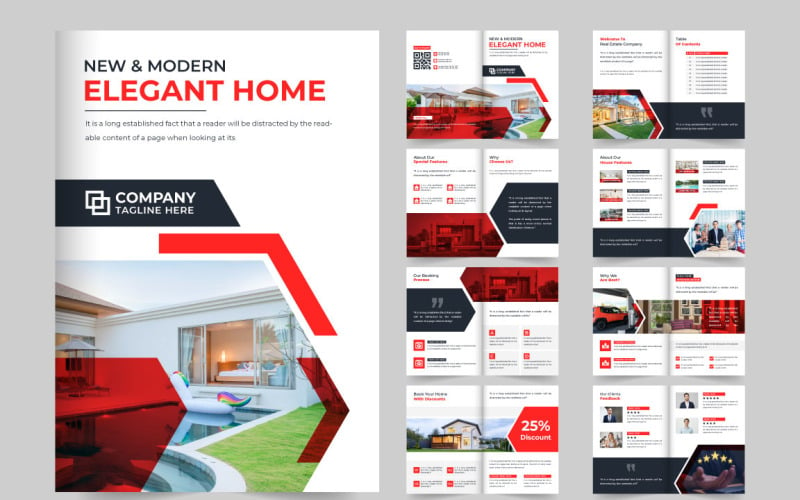 House sale business brochure design Magazine Template
