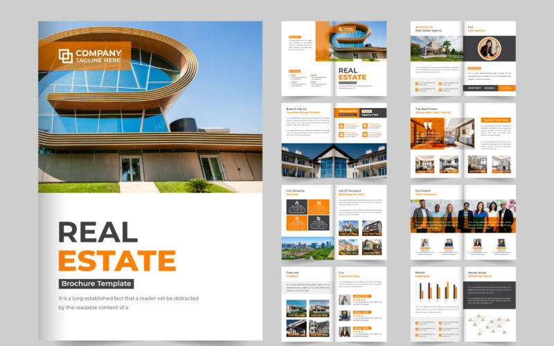 House selling agency profile template Magazine Template