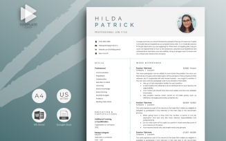 Modern Resume Template Hilda Patrick