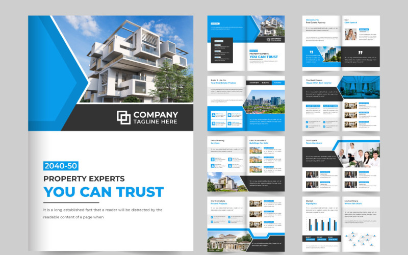 Real estate agency magazine template Magazine Template
