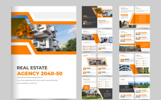 Real estate business brochure template