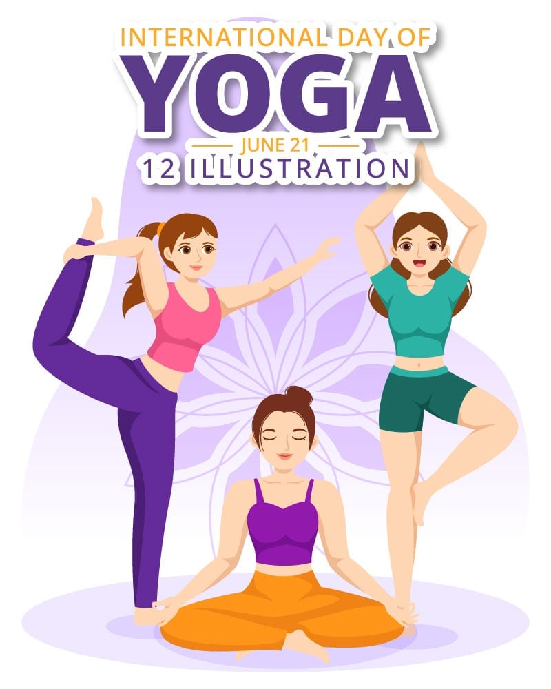 Template #327522 Yoga Day Webdesign Template - Logo template Preview