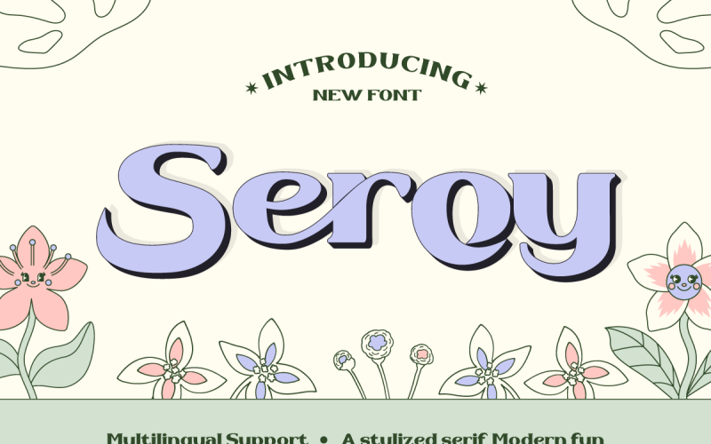 Seroy - A stylized serif Modern fun Font