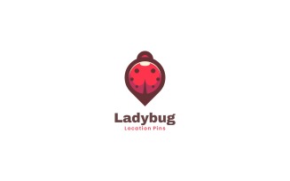 Ladybug Simple Mascot Logo Style