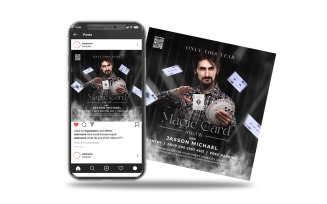 magic card flyer or social media