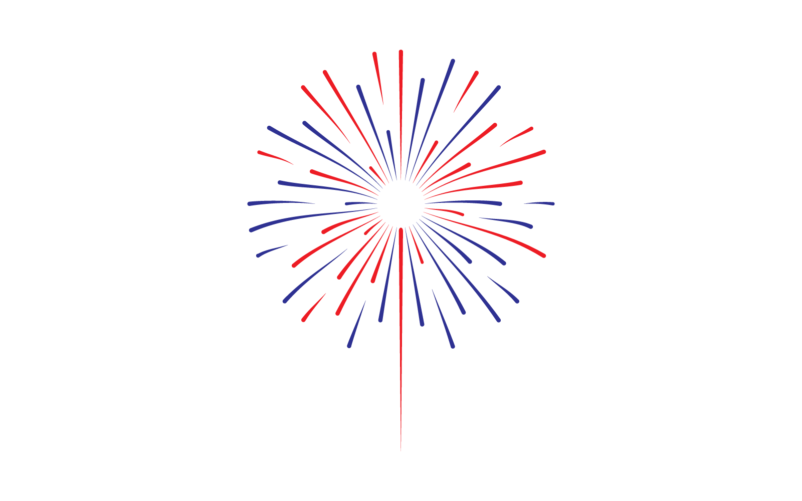 Modelo de ilustração colorida de fogo de artifício vector design plano