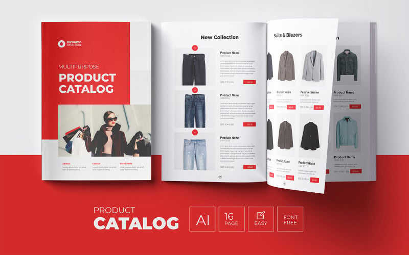 Multipurpose Product Catalog and Fashion catalog Magazine Template