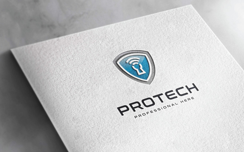 Protect Technologies Logo Security Logo Logo Template