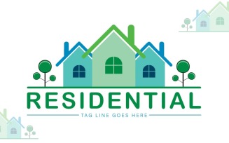 Residential Logo Template - Real Estate Logo Template