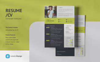Resume/CV PSD Design Templates Vol 153