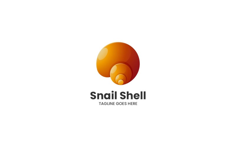 Snail Shell Gradient Logo Design Logo Template