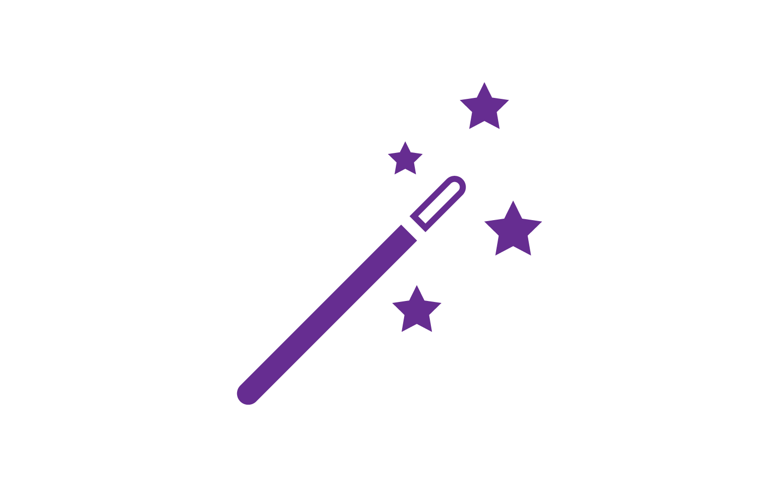 Wand Magic stick icon vector flat design template