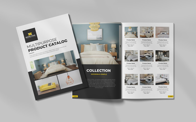 Furniture Catalog Layout Template Design Magazine Template