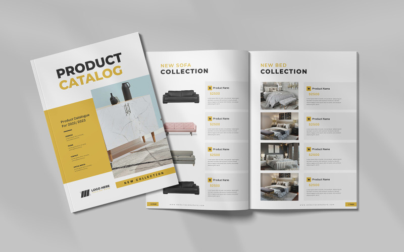 Furniture Product Catalog Magazine Template