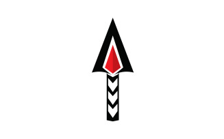 Spear logo for element design design vector v12