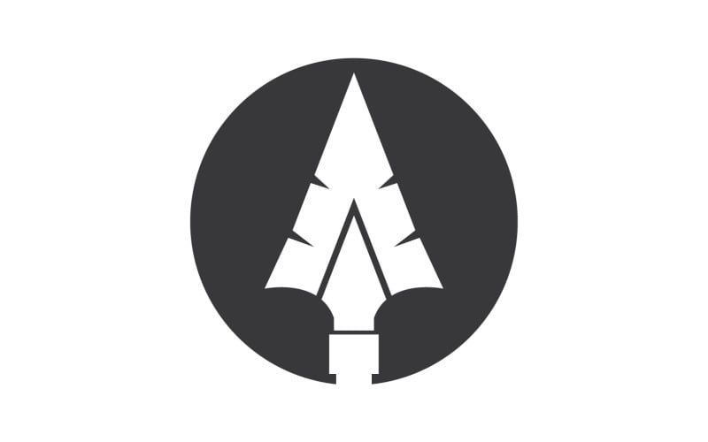Spear logo for element design design vector v13 Logo Template
