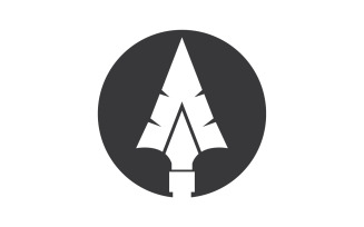 Spear logo for element design design vector v13