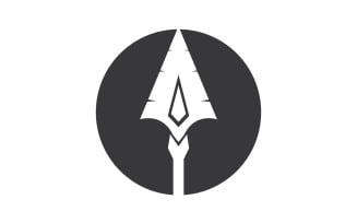 Spear logo for element design design vector v14