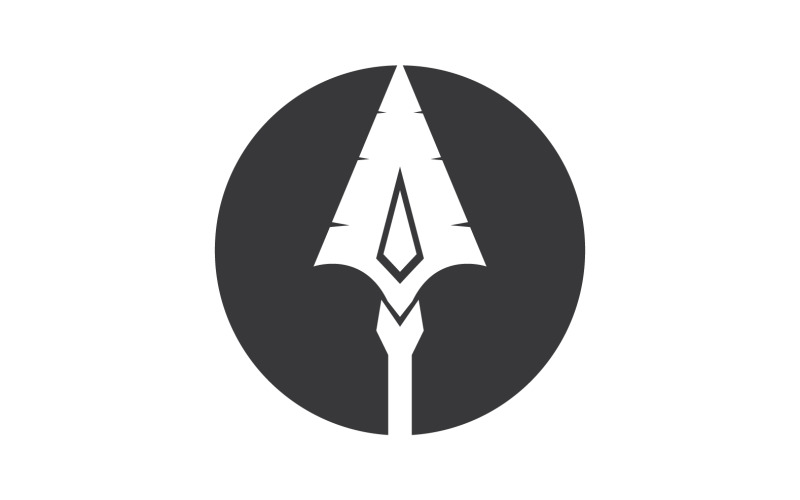 Spear logo for element design design vector v14 Logo Template