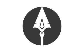 Spear logo for element design design vector v14