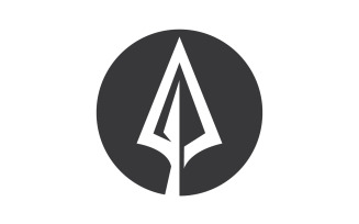 Spear logo for element design design vector v15