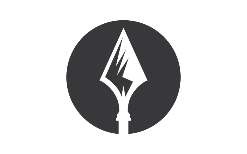 Spear logo for element design design vector v16 Logo Template