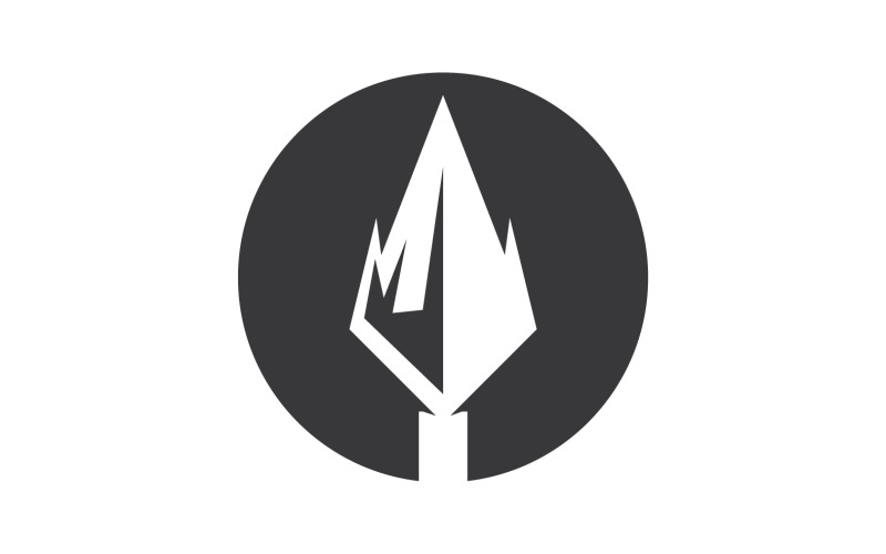 Spear logo for element design design vector v17 Logo Template