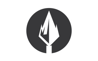 Spear logo for element design design vector v17